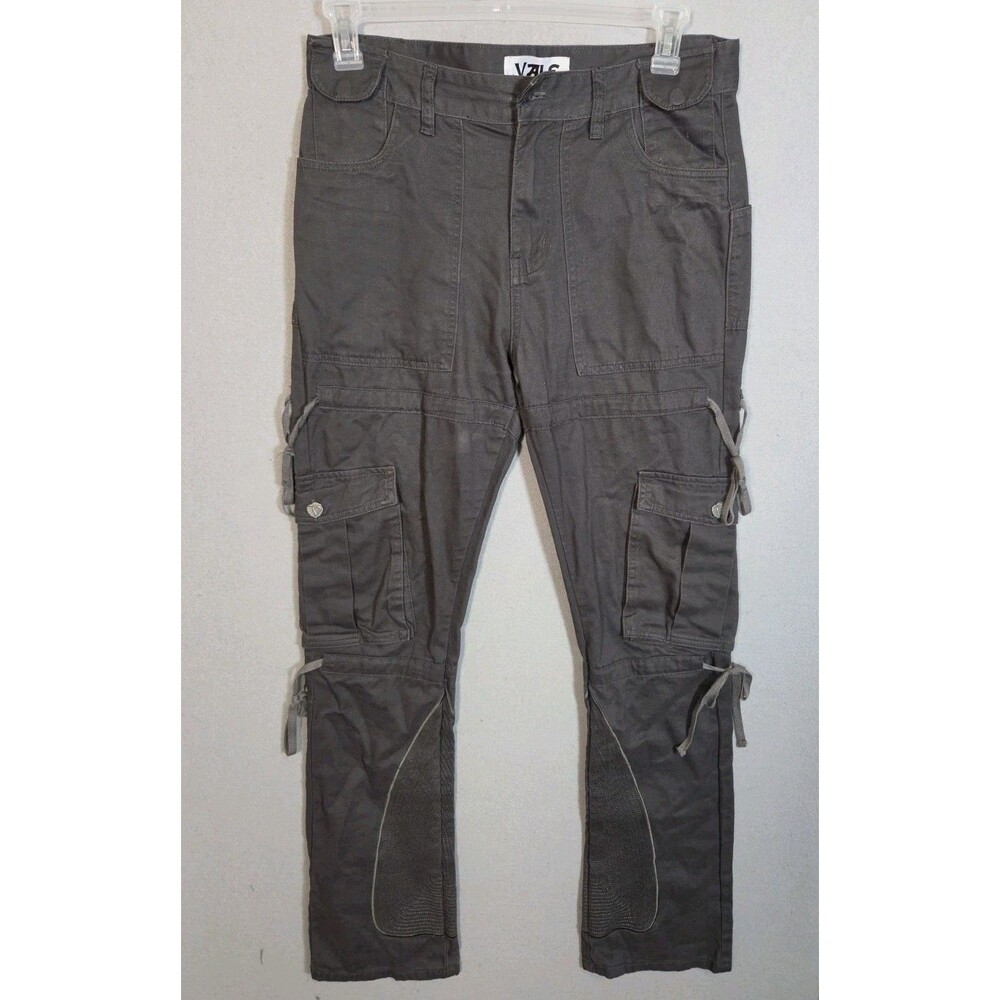 Vale Lives Forever Cargo Pants Mens 32x32 Gray Taupe Grunge Skater Rave
